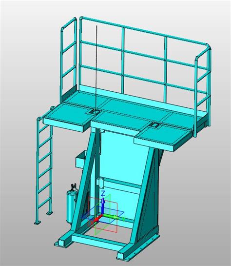 设备二层钢结构爬梯step模型图纸下载 懒石网