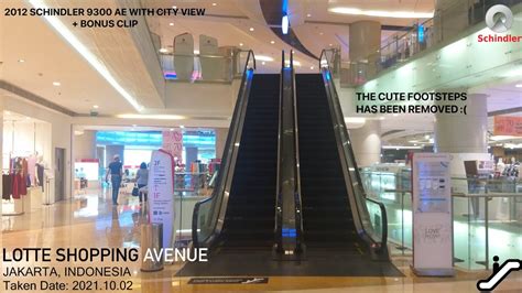 Schindler 9300 Ae Escalators At Lotte Shopping Avenue Jakarta Youtube