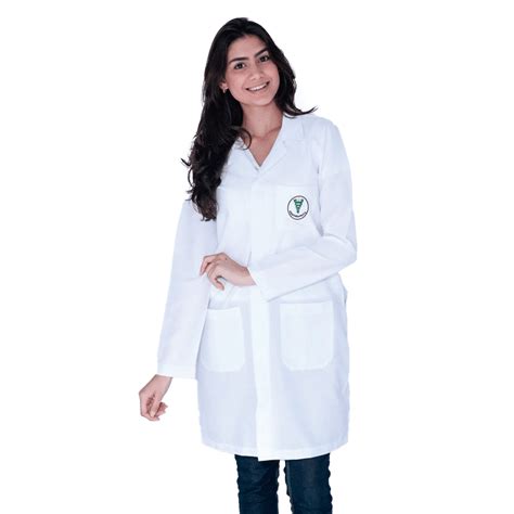 Kit Acadêmico Fisioterapia Feminino Bordado Faíko Jalecos