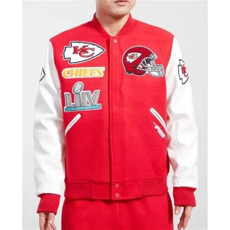 Kansas City Chiefs Logo Red And White Varsity Jacket La Jacket