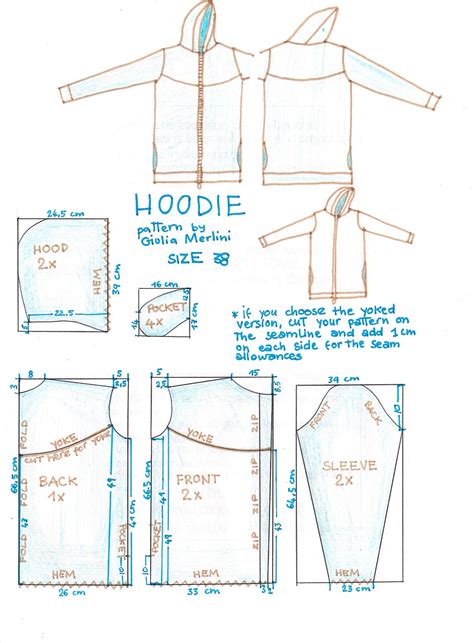 Hoodie Hoodie Sewing Pattern Hoodie Sewing Hoodie Sewing Pattern Free