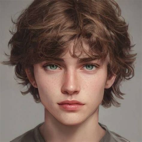 Character Inspiration Male Digital Portrait Art Boy Face Face