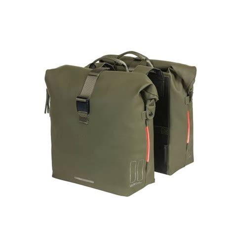 Buy Basil Double Pannier Soho L Mos Green At Hbs