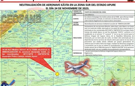 Fanb Inmoviliza Aeronave Vinculada Con Narcotr Fico En Apure