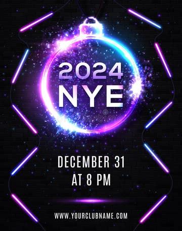year eve  poster stock illustrations   year eve