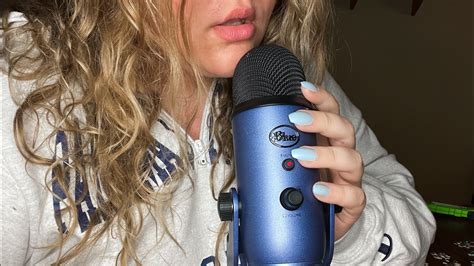 Asmr Up Close And Personal Mic Scratching Inaudible Whispering