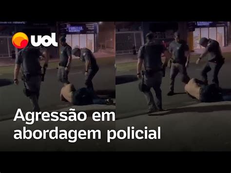 PM chuta homem caído no chão durante abordagem em SP