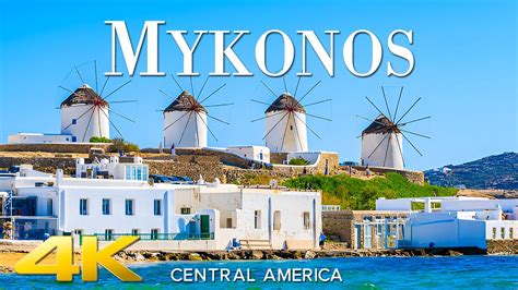 Mykonos Greece K Uhd Relaxing Music With Beautiful Natural Landscape