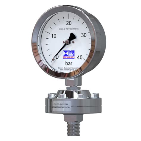 Stewarts 2030 Series Chemical Seal Pressure Gauges