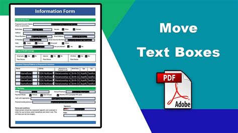 How To Move Text Boxes In Pdf Prepare Form Using Adobe Acrobat Pro Dc Youtube