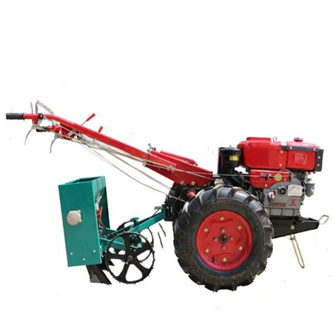 New Two Wheel Mini Walking Hand Tractor Farm Diesel Monoculture Power Tiller For Sale 18hp 20hp