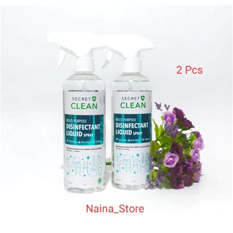 Jual Paket 2d Disenfektan Spray Secret Clean 500ml Paket Hemat 2pc