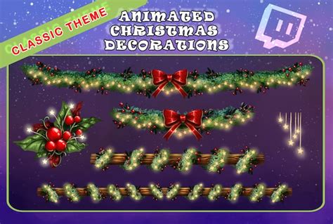 Twitch Christmas Emotes Emote Pack Twitch Christmas Bundle