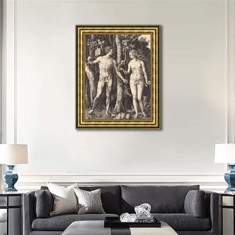 Adam and Eve by Albrecht Dürer Giclee Print Oil Painting Gold Frame ...