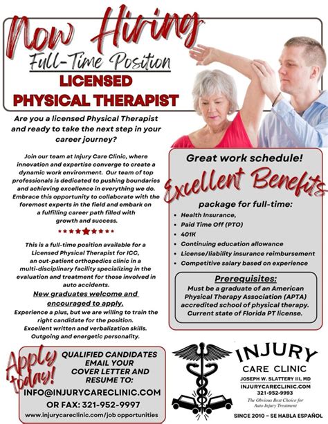 Job Opportunities Injury Care Clinic Melbourne And Brevard County Fl