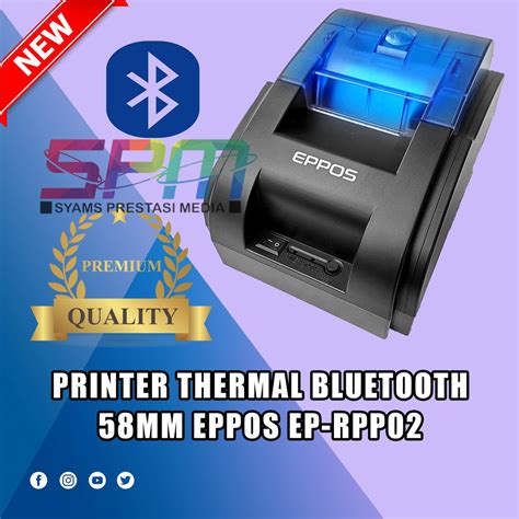 Jual Eppos Ep Rpp Printer Mini Kasir Bluetooth Manual Cutter