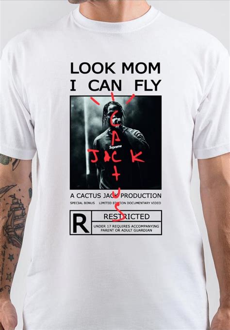 Travis Scott Look Mom I Can Fly T Shirt Swag Shirts