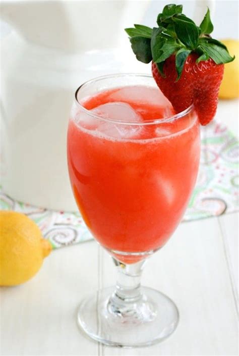 Limonada casera Receta Delicias Líquidas Limonada de fresa