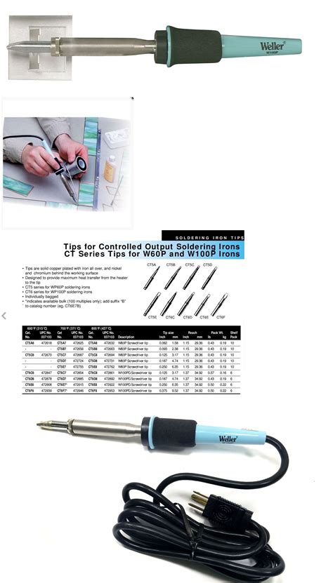 Weller W100pg 100 Watt 120v 700f Professional Stained Glass Soldering Iron 729198115210 Ebay