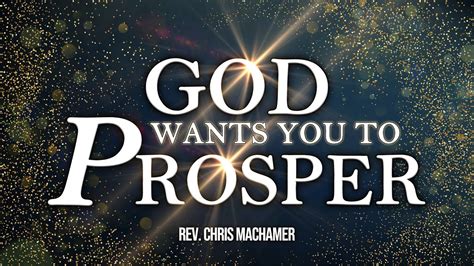 God Wants You To Prosper Live Youtube