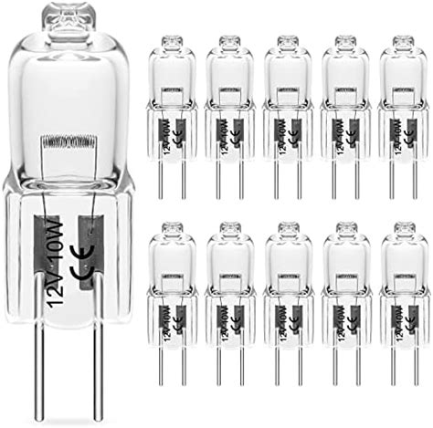 Brotou G Halogen Bulbs W V Lm K Warm White Pin Clear