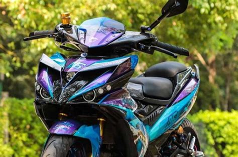 Pakai Batok Aerox Dan Pro Arm Nsr Yamaha Mx King Tambah Ganteng