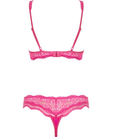 Obsessive Luvae Pink Lace Lingerie Set SexyStyle Eu