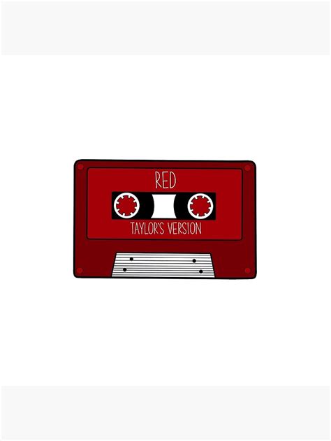 Taylors Version Red Cassette Tape Poster For Sale By Mrichman1