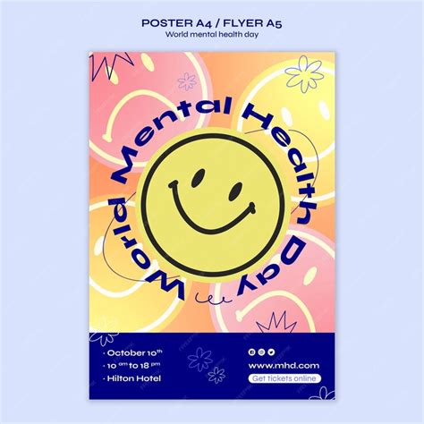 Free Psd World Mental Health Day Poster Template