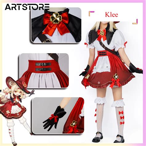 Klee Blossoming Starlight Cosplay Game Genshinimpact Costume