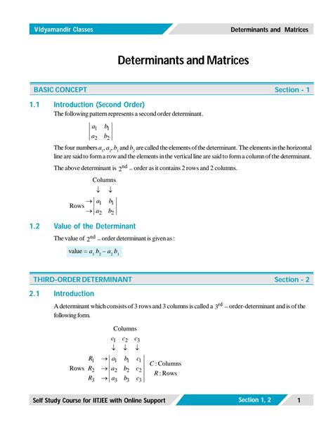 Solution Matrices And Determinants Studypool