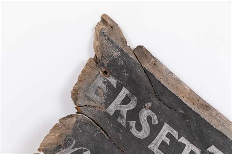 Hand Painted Somerset Wooden Trade Sign — Antiques Workshop