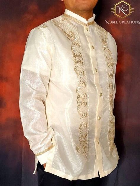 Barong Tagalog Arman5 Full Open Chinese Collar With Inner Lining