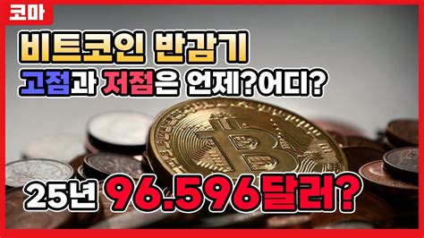 비트코인 반감기 2024 역사│차트 패턴 고점 저점 형성 시기 예상 가격 분석 대비해보자 Youtube