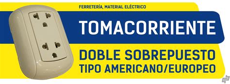 Tomacorriente Doble Sobrepuesto Tipo Americanoeuropeo Bp Ecuador