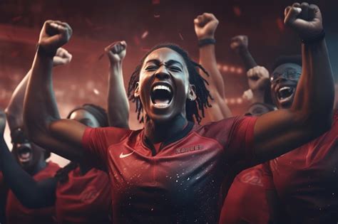 Premium Photo Artistic Representation Of Black Athletes Breaking 00313 00