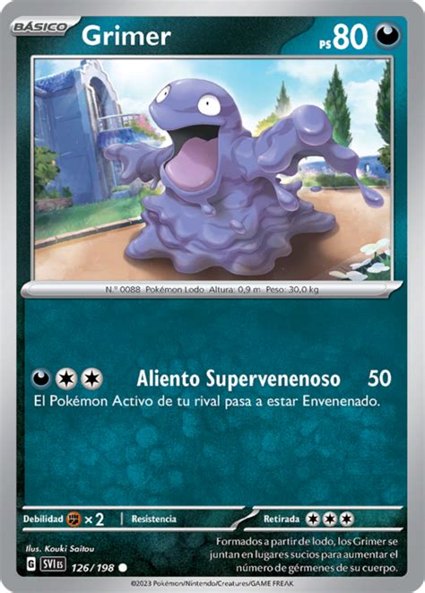 Grimer Escarlata y Púrpura TCG WikiDex la enciclopedia Pokémon