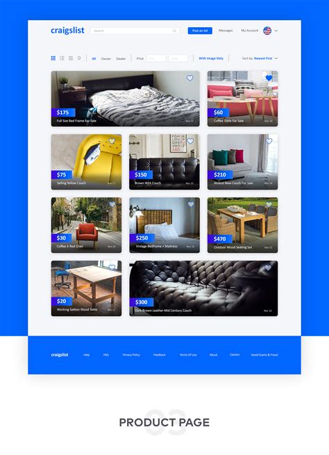 Craigslist Redesign - UI / UX Design on Behance