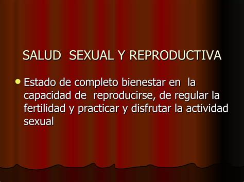 Salud Sexual Y Reproductiva Ppt