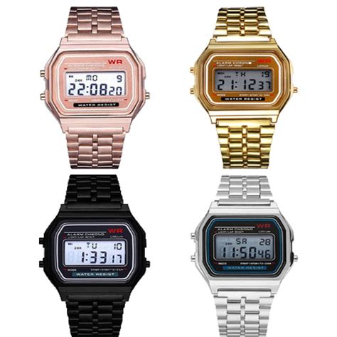 Casio F91w Led Retro Unisex Stainless Steel Strap Quartz Digital Watch