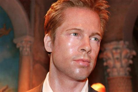 Brad Pitt Actor Wax Statue In Madame Tussauds Museum New York City