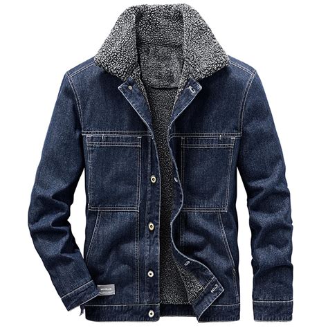 jean jacket with sherpa lining men 4