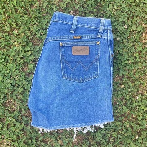 Wrangler Shorts Vintage Wrangler Custom Cutoff Denim High Waisted