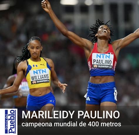 Marileidy Paulino Campeona Mundial De Metros Diario Del Pueblo