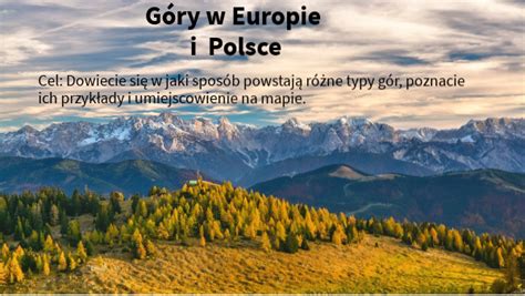 Gory W Europie I Polsce