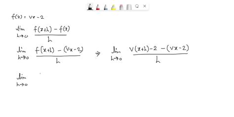 Solved Using Only The Limit Definition Find The Derivative Of F X