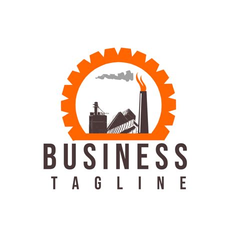 industrial symbol logo design template masterbundles