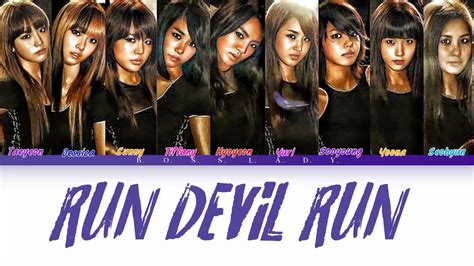 GIRLS GENERATION RUN DEVIL RUN COLOR CODED LYRICS HAN ROM ENG