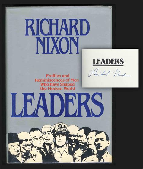 Lot Richard Nixon Signed 1st Edition Leaders