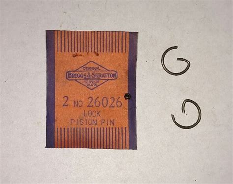 Briggs Model I Parts :: 26026 Briggs Engine Piston Pin Lock Clips ...